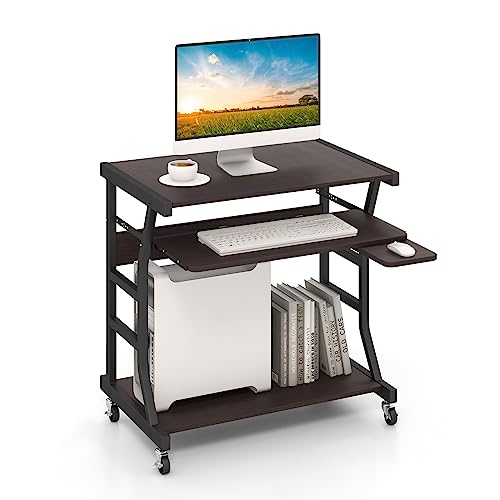 Mobile Computer Desk with Keyboard Tray, view 2