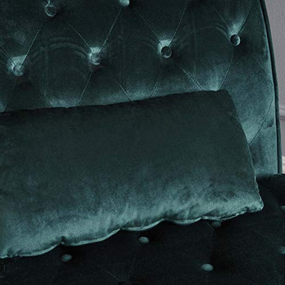 Christopher Knight Home Rafaela Modern Glam Tufted Velvet Chaise Lounge, view 7