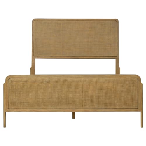Sand Wash,Natural Cane 4 Queen Bedroom Set