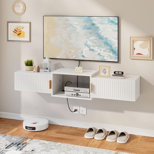 Mid Century Modern Floating TV Stand, view 4
