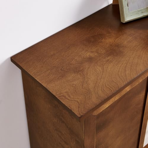 LUMISOL Farmhouse Fluted Sideboard Buffet Cabinet with 2 Sliding Doors, view 8