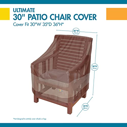 Ultimate Waterproof Patio Lounge Chair Cover, All Weather Protection, Durable Outdoor Lawn Patio Furniture Covers, 30W x 35D x 36H inch, Patio Chair Covers for Outdoor Furniture