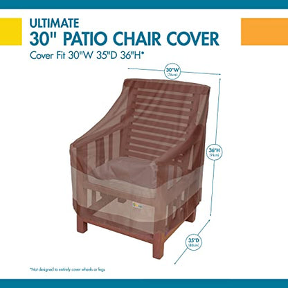 Ultimate Waterproof Patio Lounge Chair Cover, All Weather Protection, Durable Outdoor Lawn Patio Furniture Covers, 30W x 35D x 36H inch, Patio Chair Covers for Outdoor Furniture