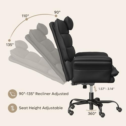 Criss Cross Chair with Adjustable Arms PU Leather Black, view 7