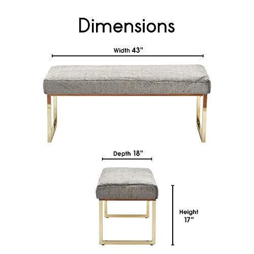FUCN20047D Giselle Bench, Gray