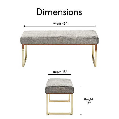 FUCN20047D Giselle Bench, Gray