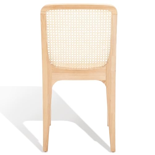 SAFAVIEH Couture Collection Frank Tropical Coastal Natural Rattan Dining Chair Set of 2