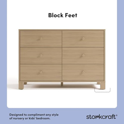 California 6 Drawer Double Dresser, Driftwood, view 6