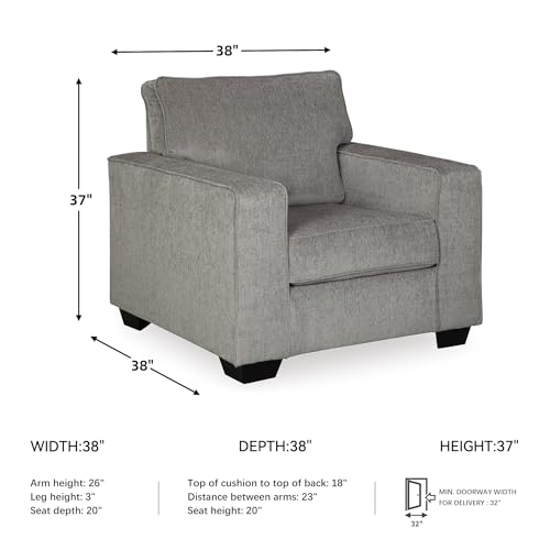 Signature Design by Ashley Altari Modern Chair, Light Gray
