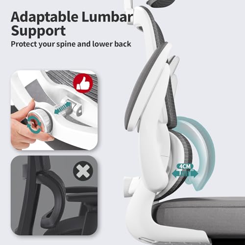 Office Chair Ergonomic Desk Chair - Gaming Chair with Lumbar Support, view 4