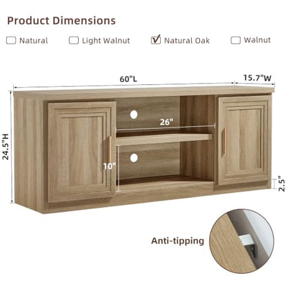 TV Stand for 65 Inch TV Entertainment Center Media Console, view 3