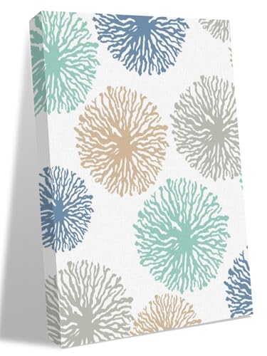 NuYeBiofx Abstract Dandelion Spring Floral Canvas Wall Art Prints,48"x32" Framed Picture Artwork Watercolor Wild Flower Printed Canvas Oil Painting for Living Room Bedroom Office,Ready to Hang