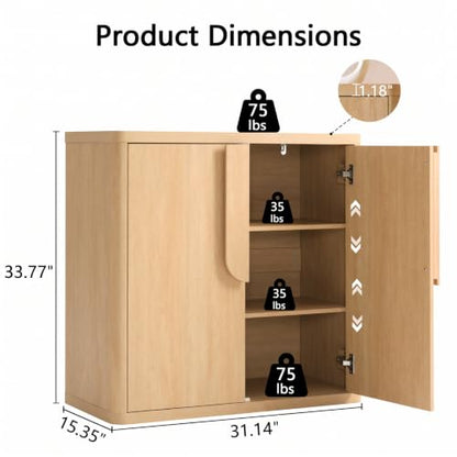 62.28'' Sideboard Buffet Cabinet with Storage, view 4