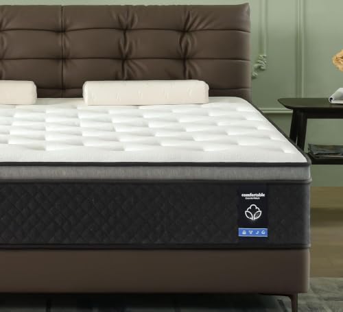 Queen Mattress, 12 Inch Hybrid Queen Mattress in a Box, view 2