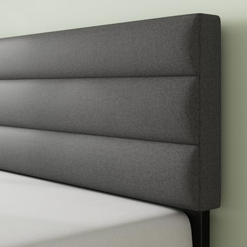 Piper Upholstered Platform Bed with Paneled Headboard, Queen, view 5