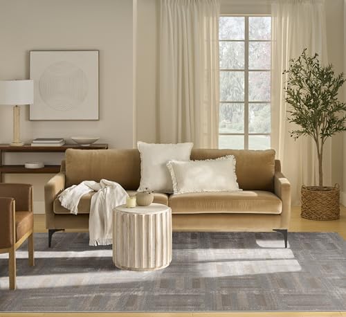 Home Nordic Grey Multicolor 8' x 10' Scandinavian Area Rug - Easy Clean, Non Shedding, Bed Room, Living Room, Dining Room, Kitchen (8' x 10')