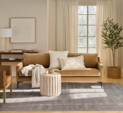 Home Nordic Grey Multicolor 8' x 10' Scandinavian Area Rug - Easy Clean, Non Shedding, Bed Room, Living Room, Dining Room, Kitchen (8' x 10')