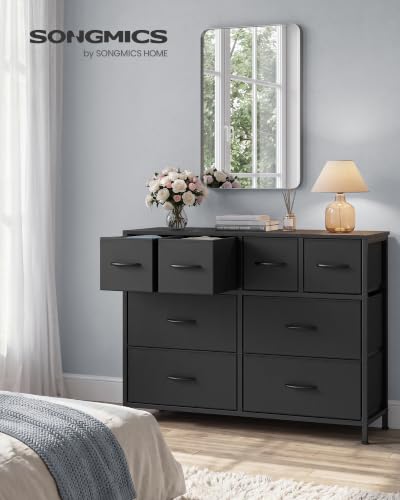 Wide Dresser for Bedroom, 8 Fabric Drawers with Steel Frame, view 3
