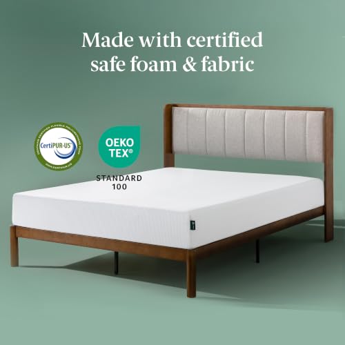 Zinus 6 Inch Queen Green Tea Cooling Memory Foam Mattress, Medium Feel, view 6