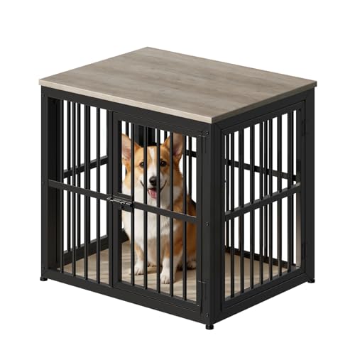 27'' Dog Crate Furniture with 3 Doors for Puppy Small Dogs, view 7