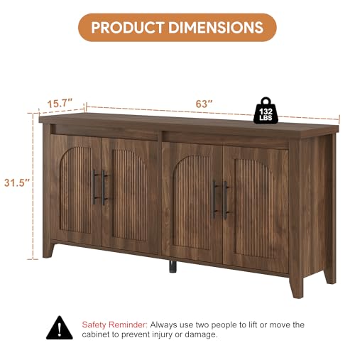 Modern Buffet Cabinet with Storage, view 3