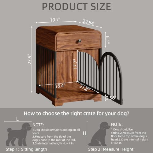 Dog Crate Furniture, Kennel Indoor for Small Breed, view 3