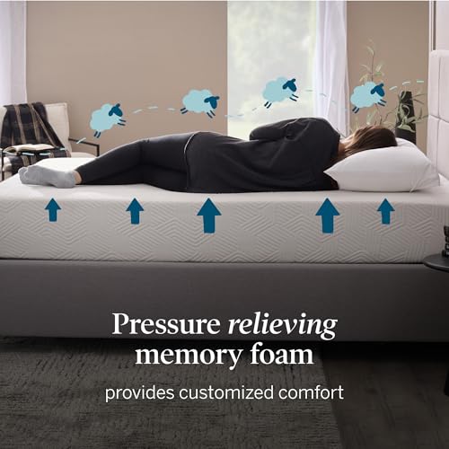 ® 10" Medium Gel Memory Foam Mattress – Bamboo Charcoal & Cooling Gel – Fiberglass Free – Bed in a Box – CertiPUR-US® Certified – Queen Size