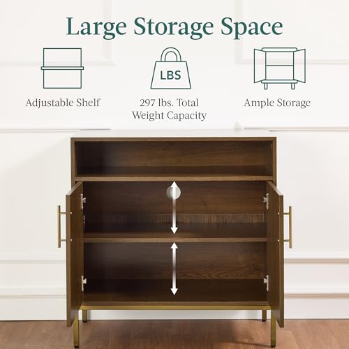 Best Choice Products Rattan Sideboard Buffet Cabinet, Entryway Table, view 7