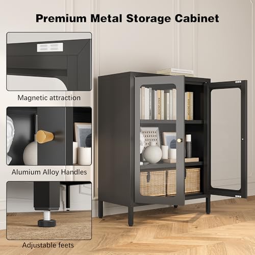 Small Display Cabinet with Glass Doors, view 7