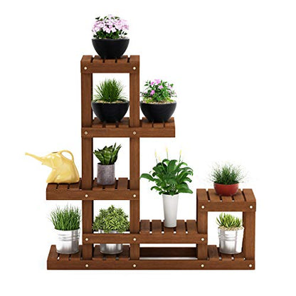 FG18451 Tioman Hardwood Patio Furniture Outdoor Flower Stand in Teak Oil, Natural
