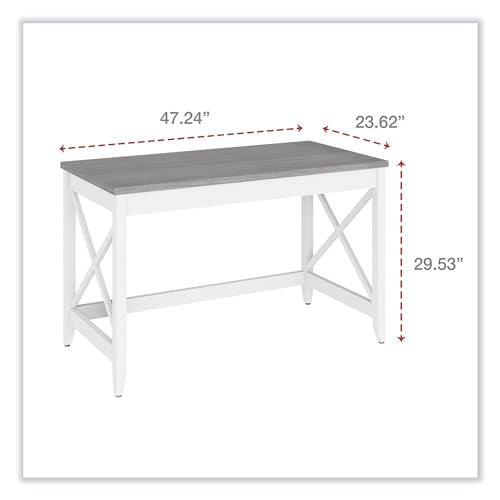 Home Office Desk, 47"x23"x29", Stylish Rustic Vintage Farmhouse Table, view 4