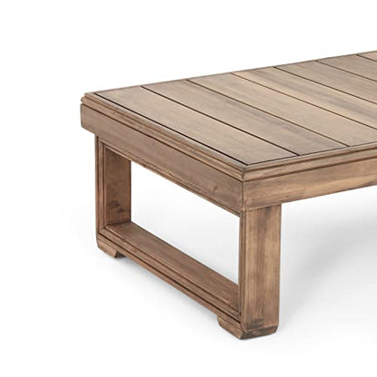 Westchester Rectangular Coffee Table - Acacia Wood - Brown Wash