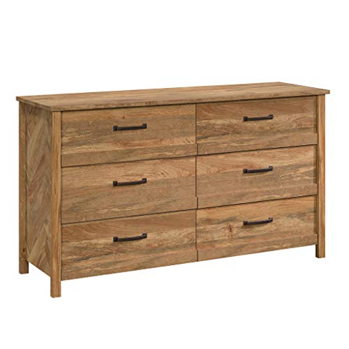 Cannery Bridge 6 Drawer Dresser Bedroom Dresser Chest of Drawers Wooden, in Sindoori Mango
