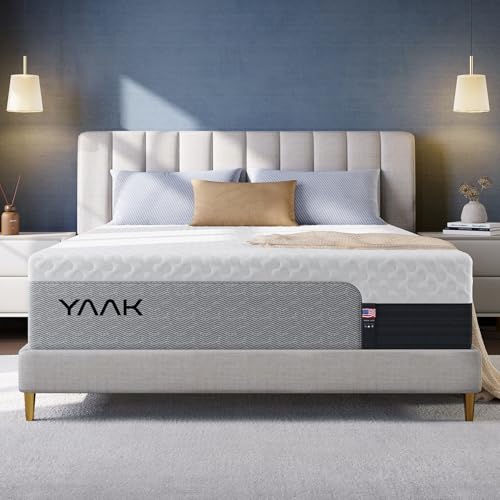 14 Inch King Size Memory Foam Mattress, Cooling Gel Made in USA, White, view 2