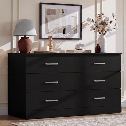 6 Dressers for Bedroom, Chest of Drawers, Dark Black, view 2