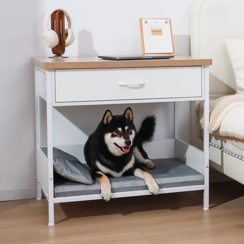 Multi-Functional Dog Bed End Table with Storage Drawer, view 6