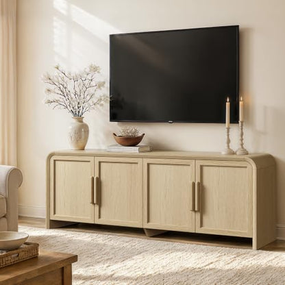 65" Mid Century Modern TV Stand with Storage for 75" TV, view 2