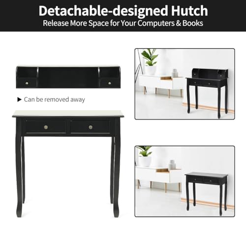 Writing Desk with 4 Drawers, view 6