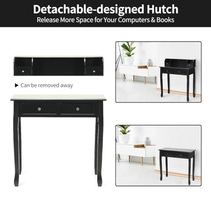 Writing Desk with 4 Drawers, view 6
