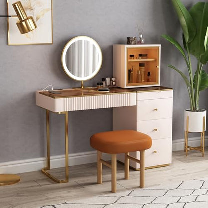 Premium Makeup Vanity Table, Storage Dressing Table, Vanity Desk, view 4