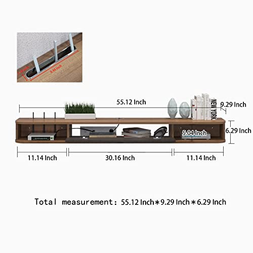 Floating TV Stand, 55''Wall Mounted TV Shelf TV Console, view 3
