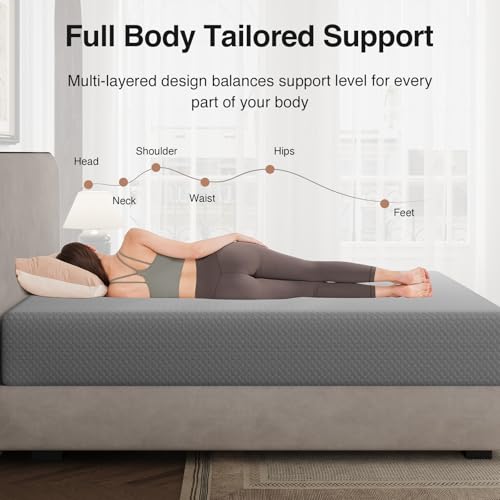 King Size Mattress, 12 Inch Memory Foam Mattress for Cool Night, view 7