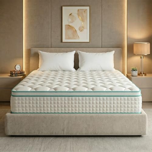 Twin Size Mattress 10 Inch, Hybrid Mattresses Medium Firm Mattress Bed in a Box, view 2