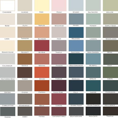 ALL-IN-ONE Paint by Heirloom Traditions, Warm Embers (Warm Black), Quart - Durable cabinet and furniture paint. Built in primer and top coat, no sanding needed. Includes our 30 featured color card.
