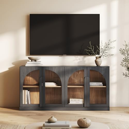 Bijou 64" Arched Glass Door Sideboard, view 6