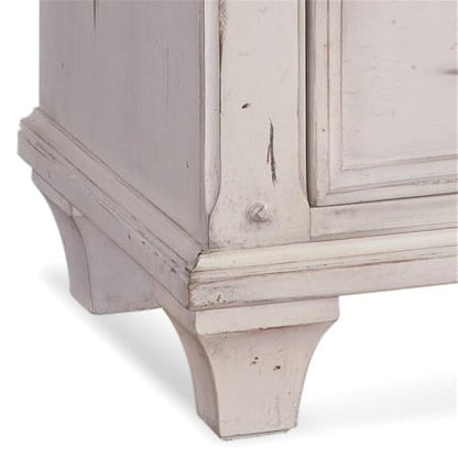 Sedona Antique White Wood 3-Drawer Nightstand
