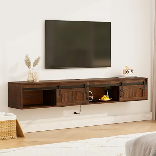 71" Floating TV Stand with Power Outlet, view 2
