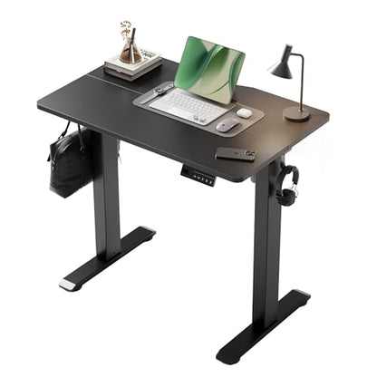 Electric Standing Desk, 32x19 Inch, Black, view 2