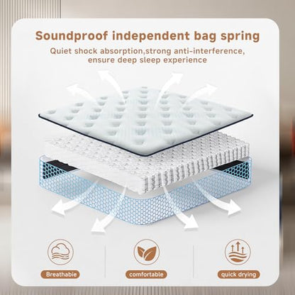 Full Mattress, 12 Inch Full Size Mattresses in a Box, view 6