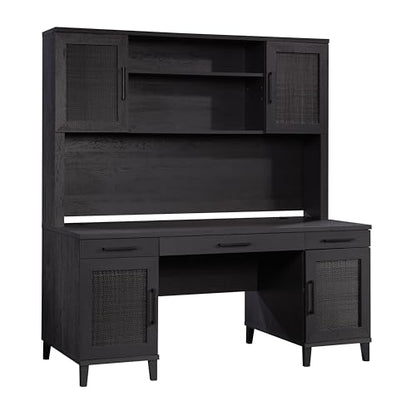 Tiffin Line Commercial Office Hutch, in Raven Oak Finish, view 2